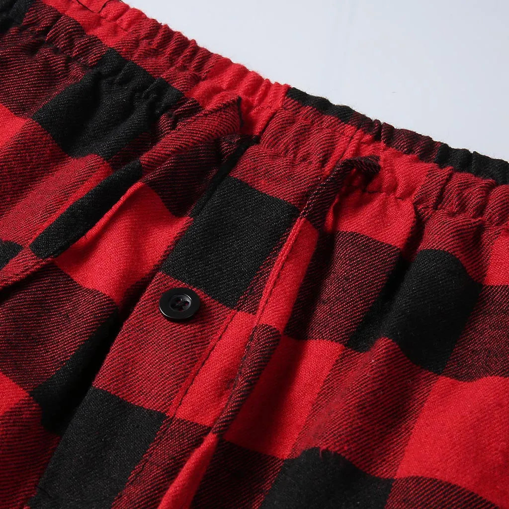 Fashion Casual Plaid Trousers