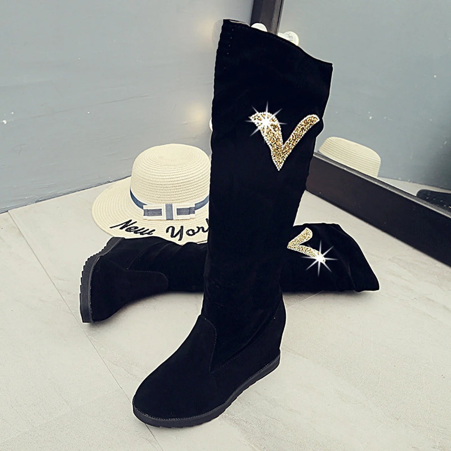 Ladies Autumn Winter Boots Shoes