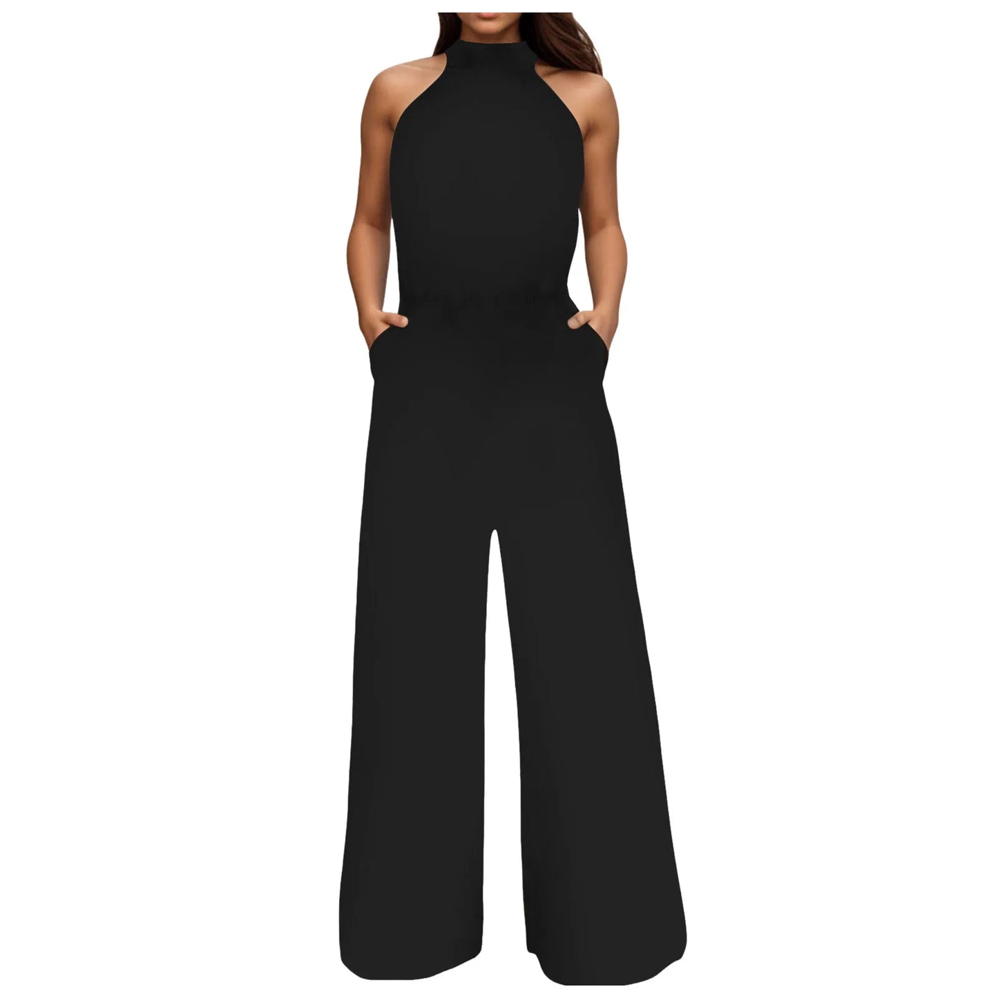 Sleeveless Casual Jumpsuit