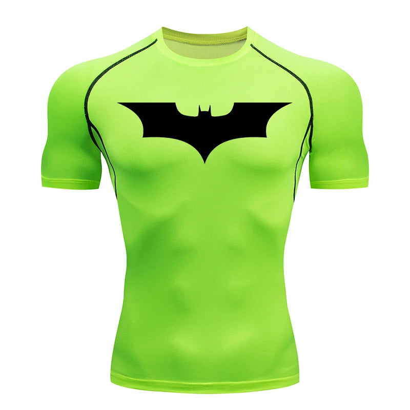 Bat Print Compression Shirts Shirt