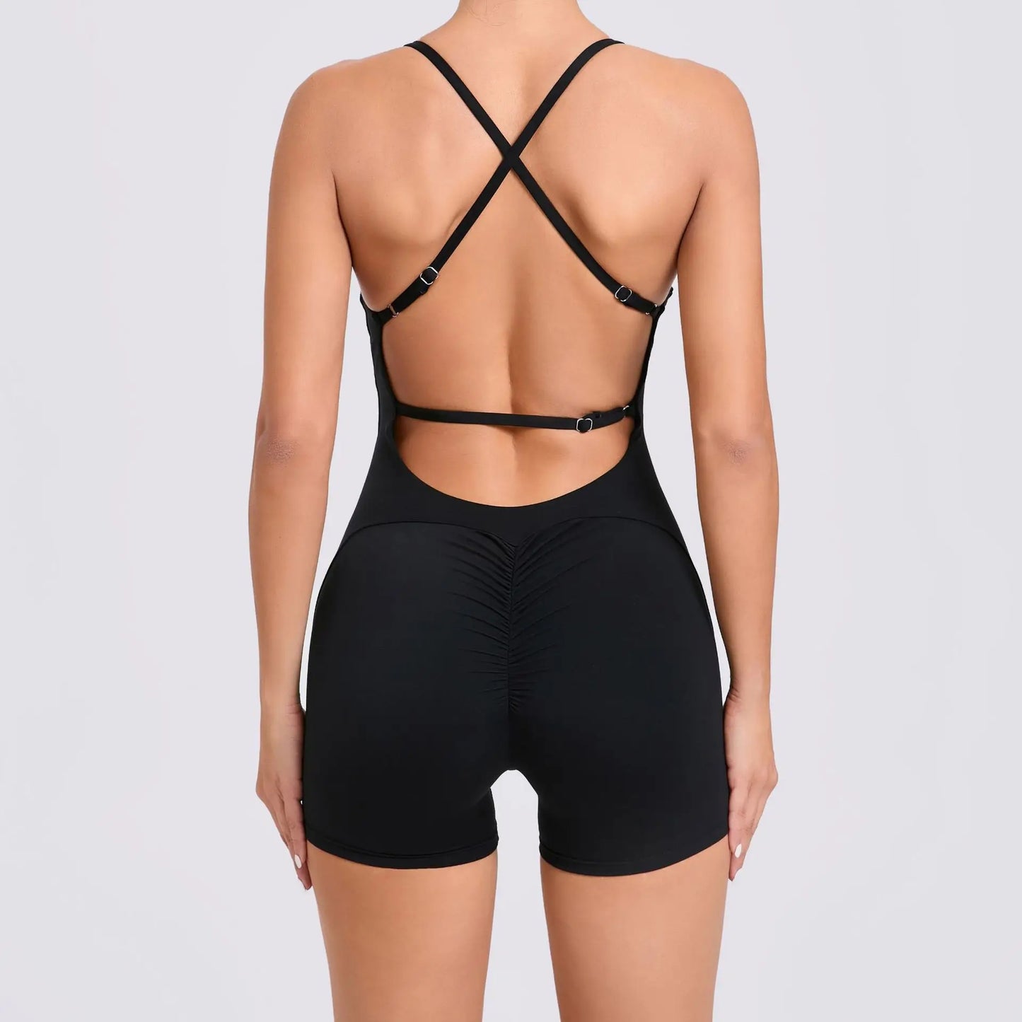 Backless One-Piece Suit Workout Jumpsuit