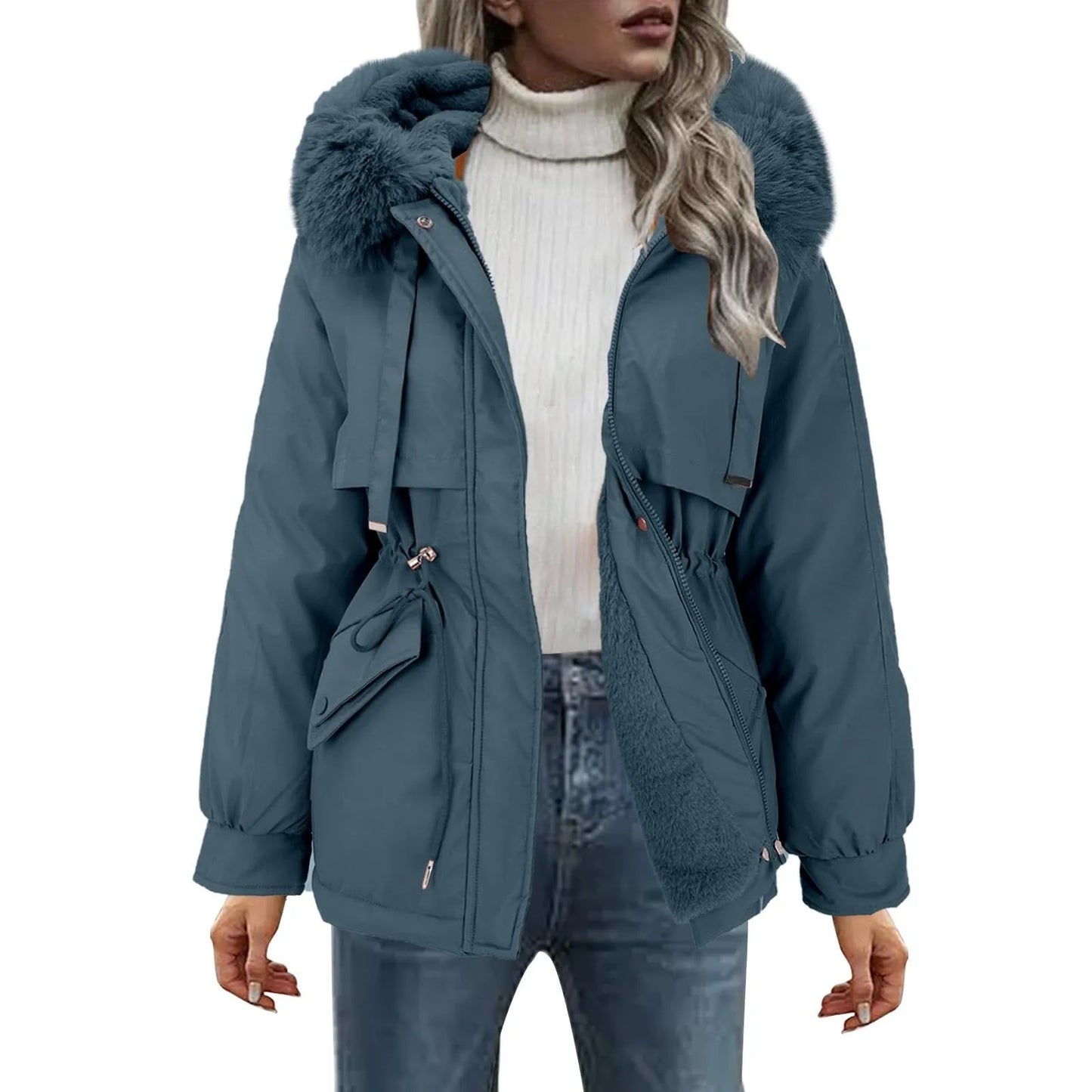 Snow Wear Medium Coat For Women