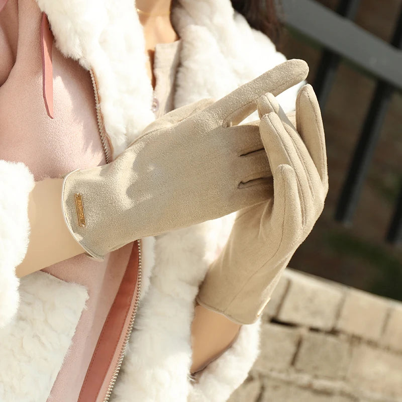 Suede Gloves for Women