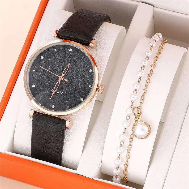 2 Piece Set Women's Watch