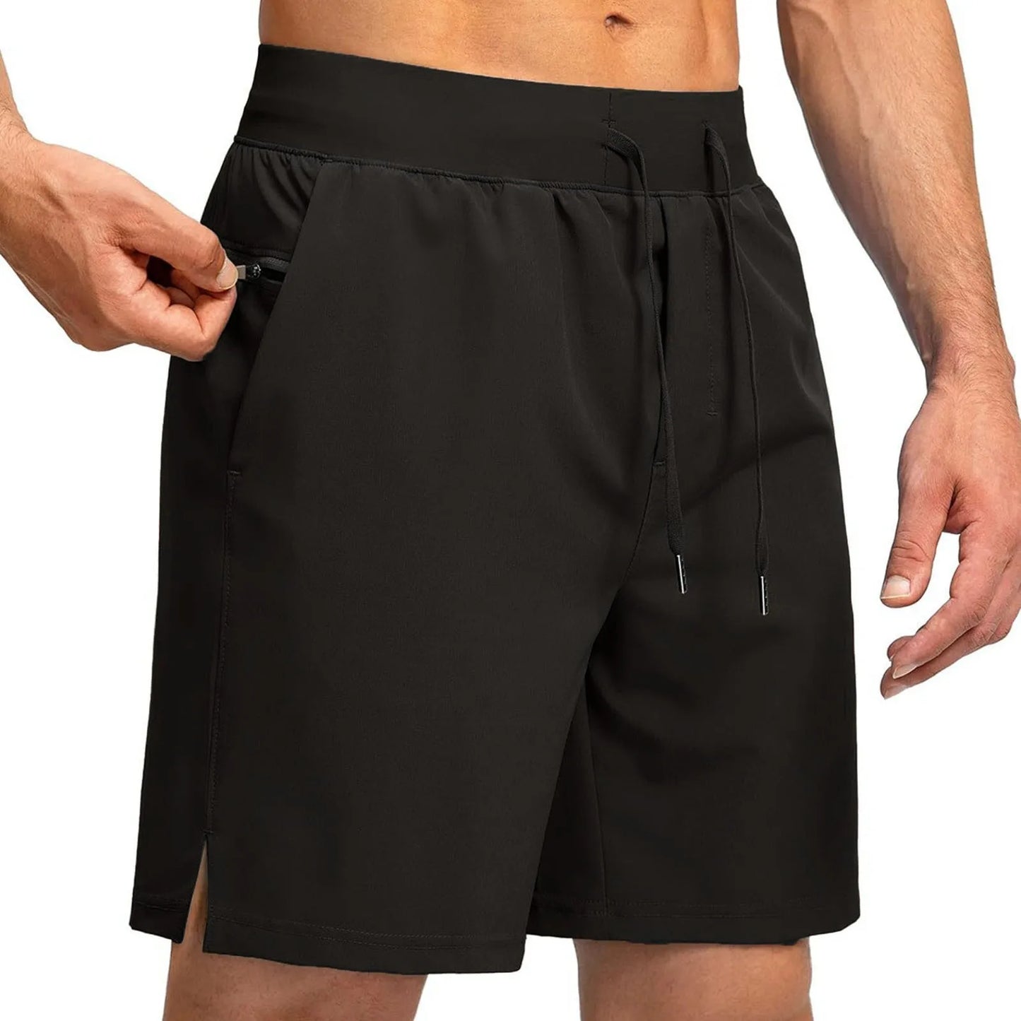 Breathable Sports Men's Soild Shorts