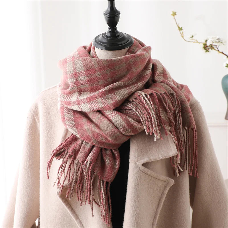 Women's Warm Cashmere Blanket Scarf