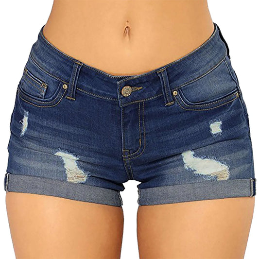 Summer Denim Shorts High Waisted