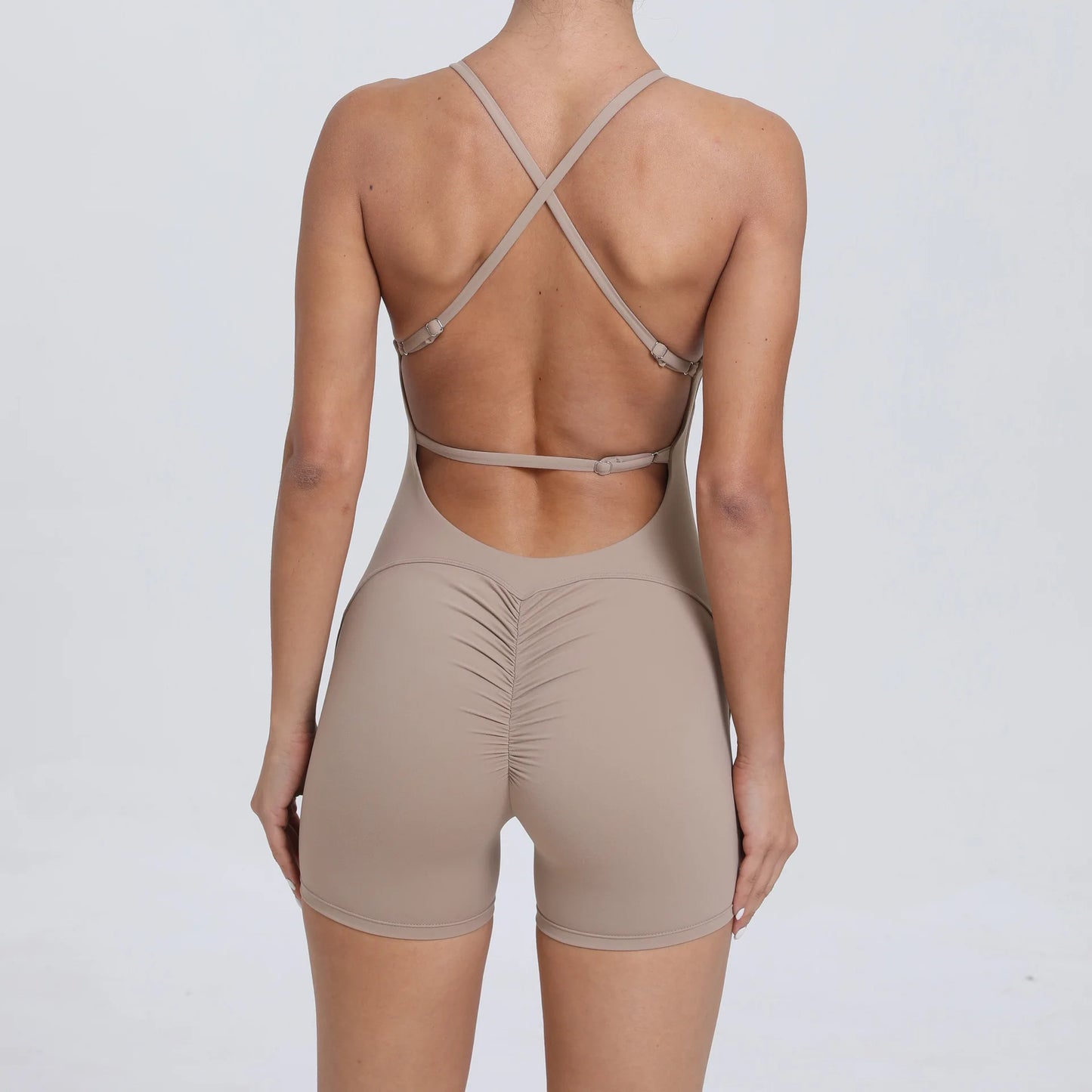 Backless One-Piece Suit Workout Jumpsuit