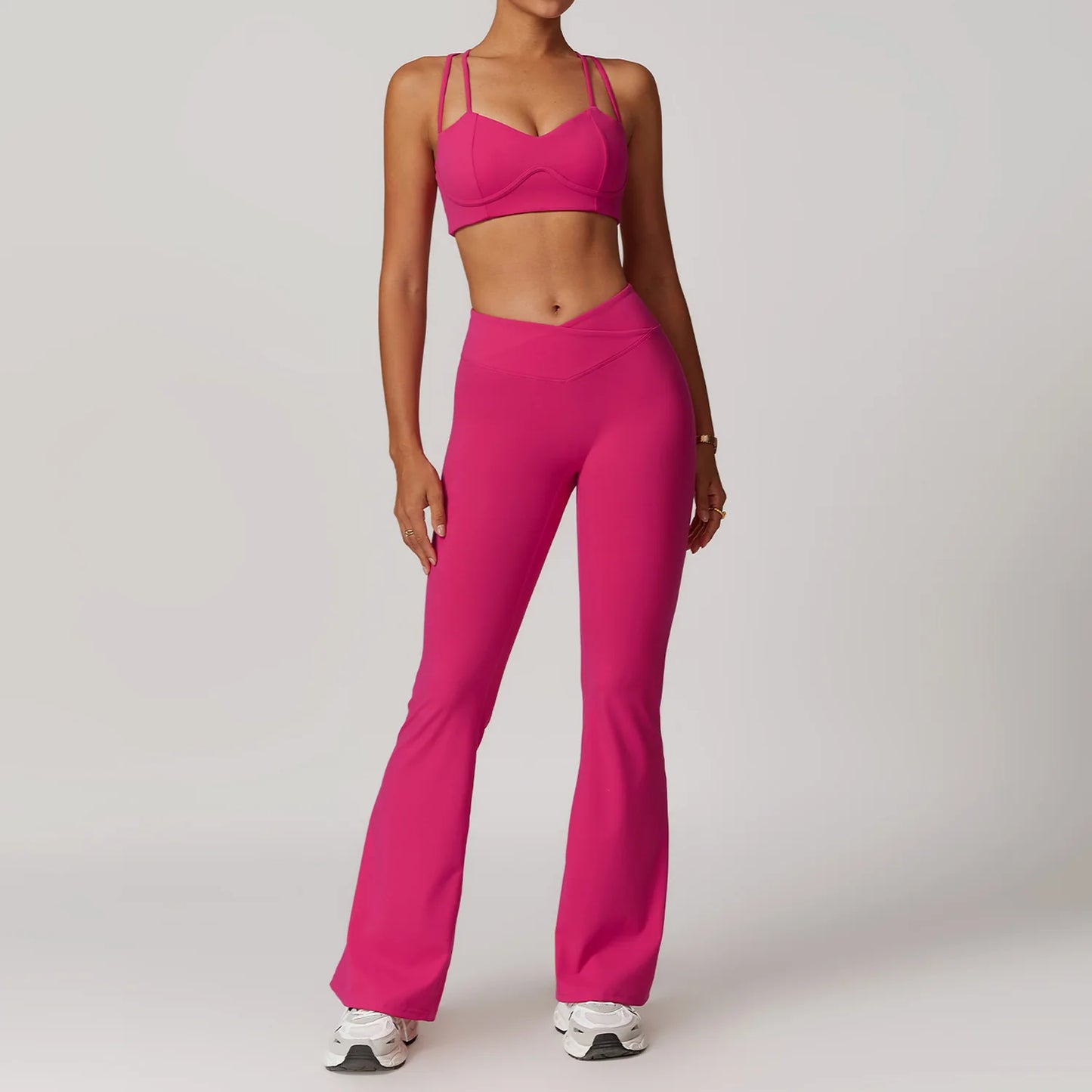 Casual Flared Sports Suit Pants