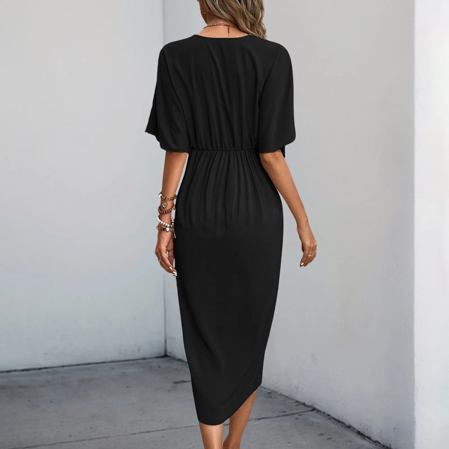 Elegant Short Sleeve Dress