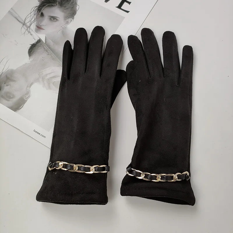 Women's Suede Leather Gloves