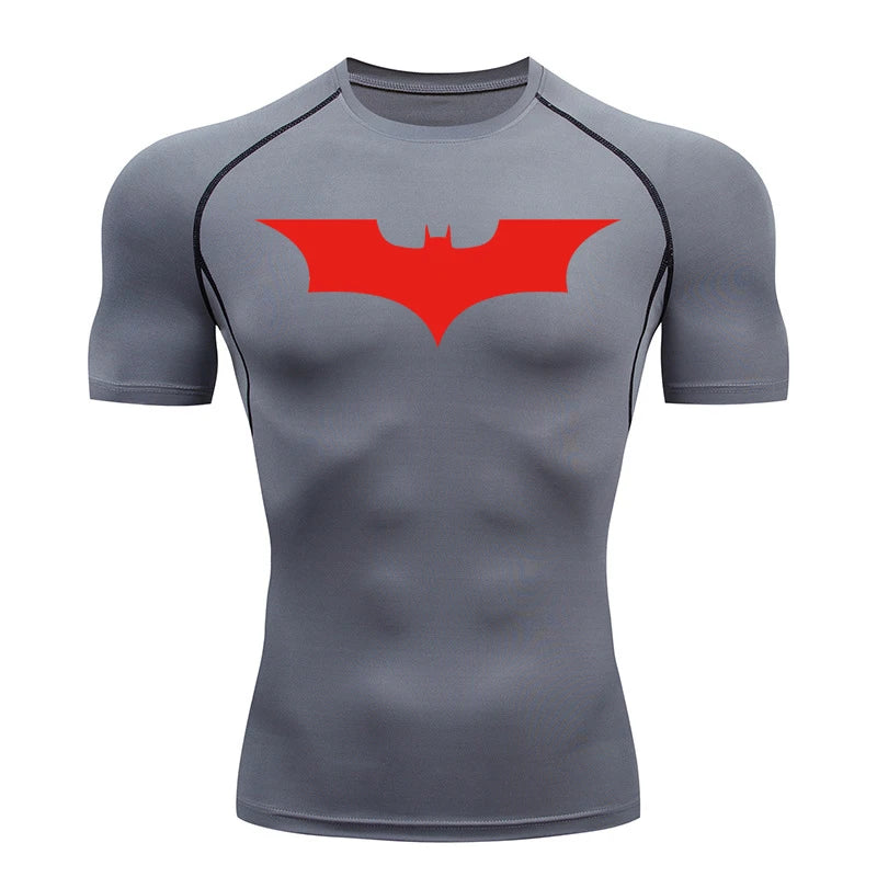 Bat Print Compression Shirts Shirt