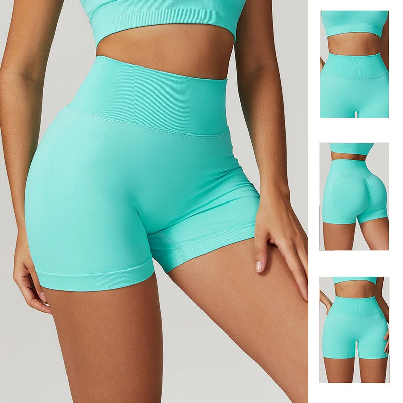 Seamless Buttock Lift Sports Shorts