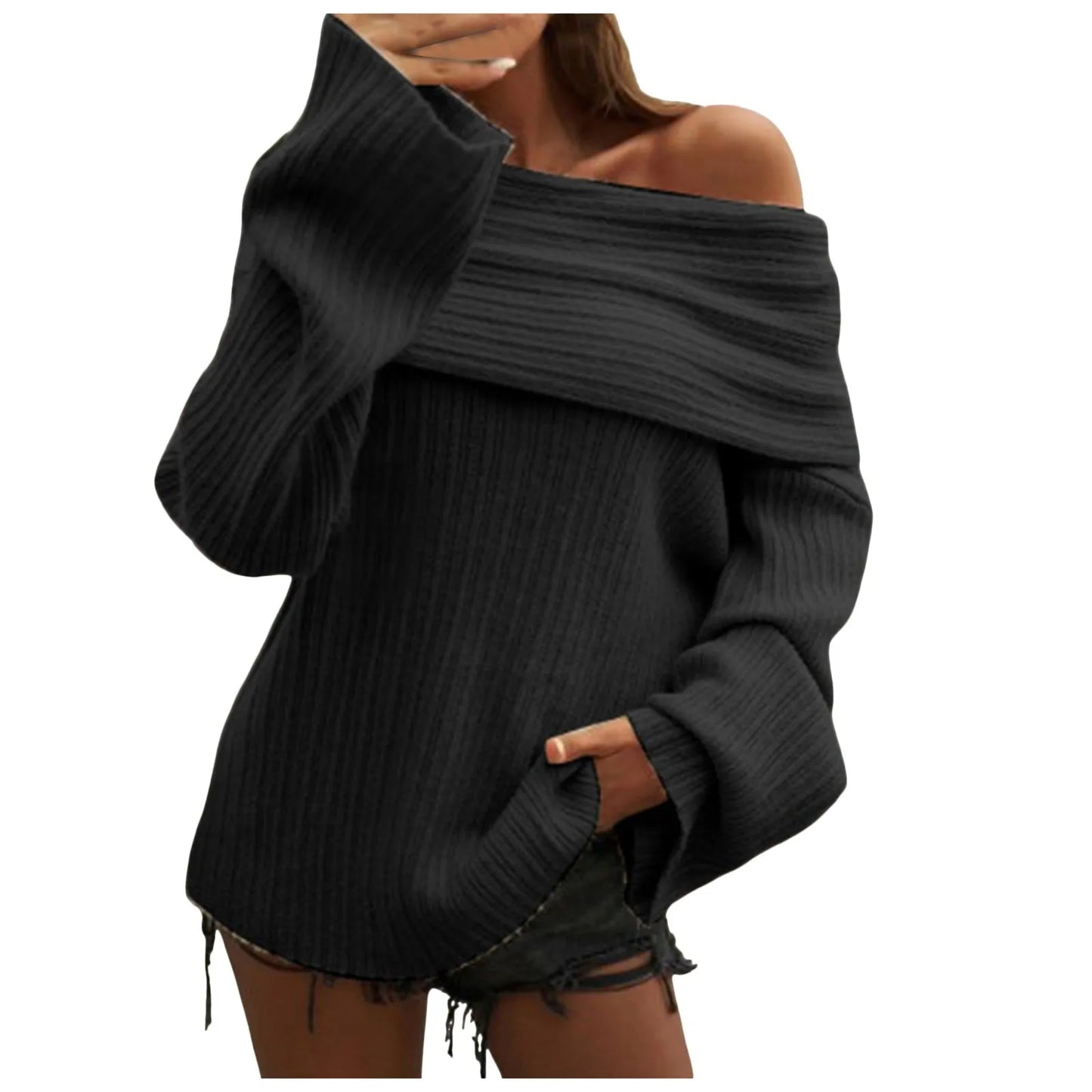 Oversized Knit Sexy Sweater