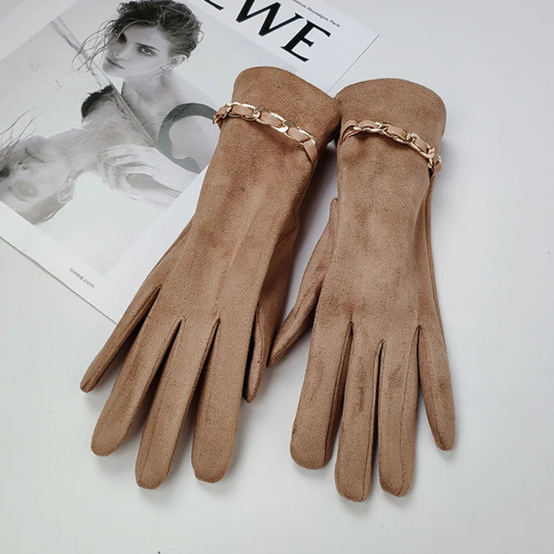 Women's Suede Leather Gloves