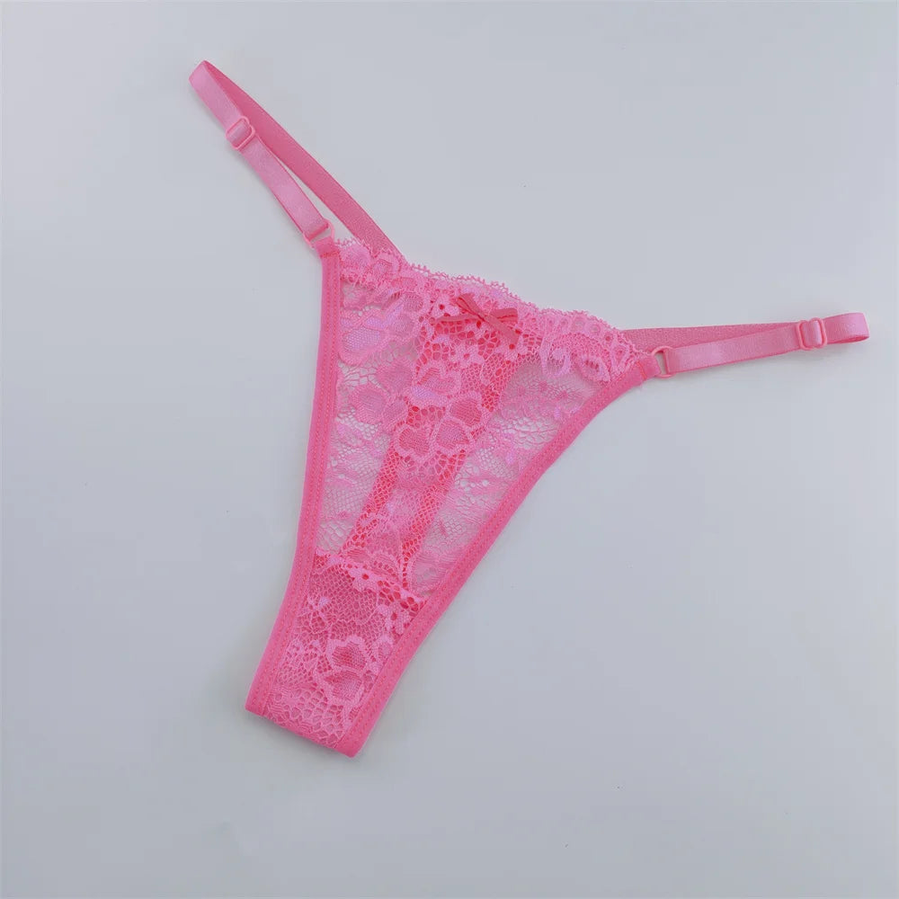 3Pcs Lace Thongs Lace