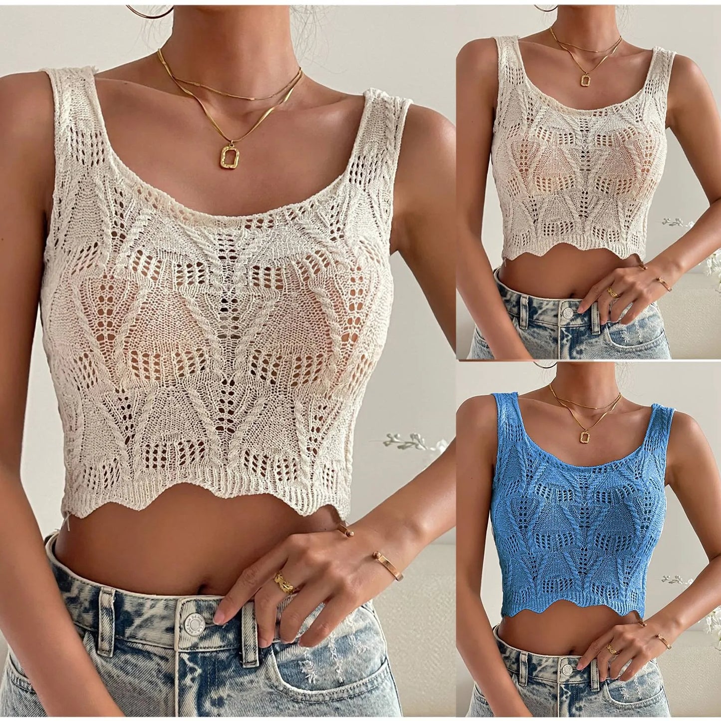 Summer Knitted Cotton Crochet