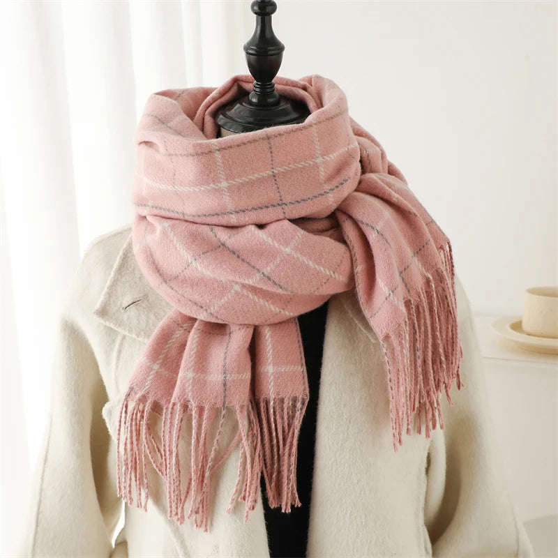 Women's Warm Cashmere Blanket Scarf
