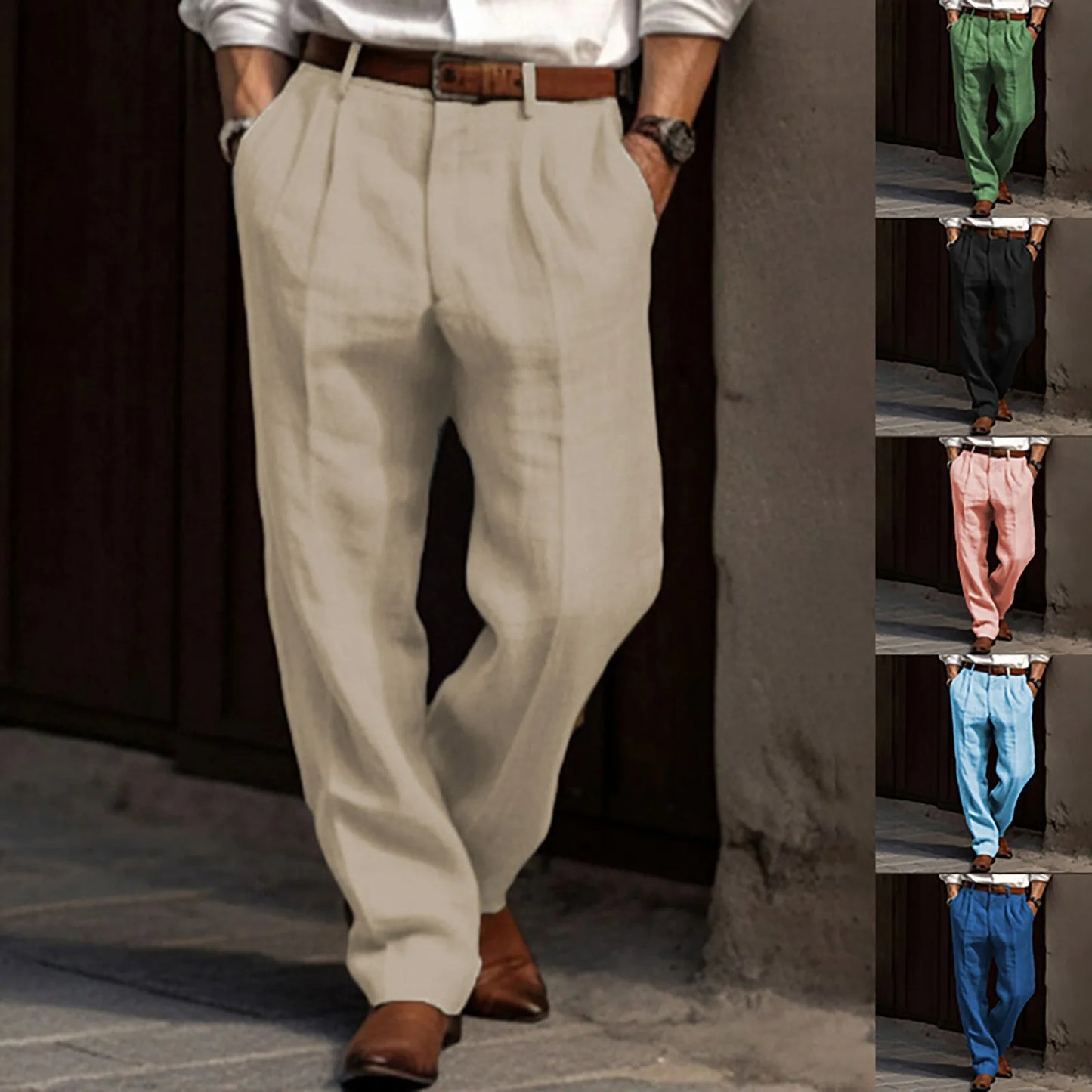 Men's Casual Wide Leg Pants