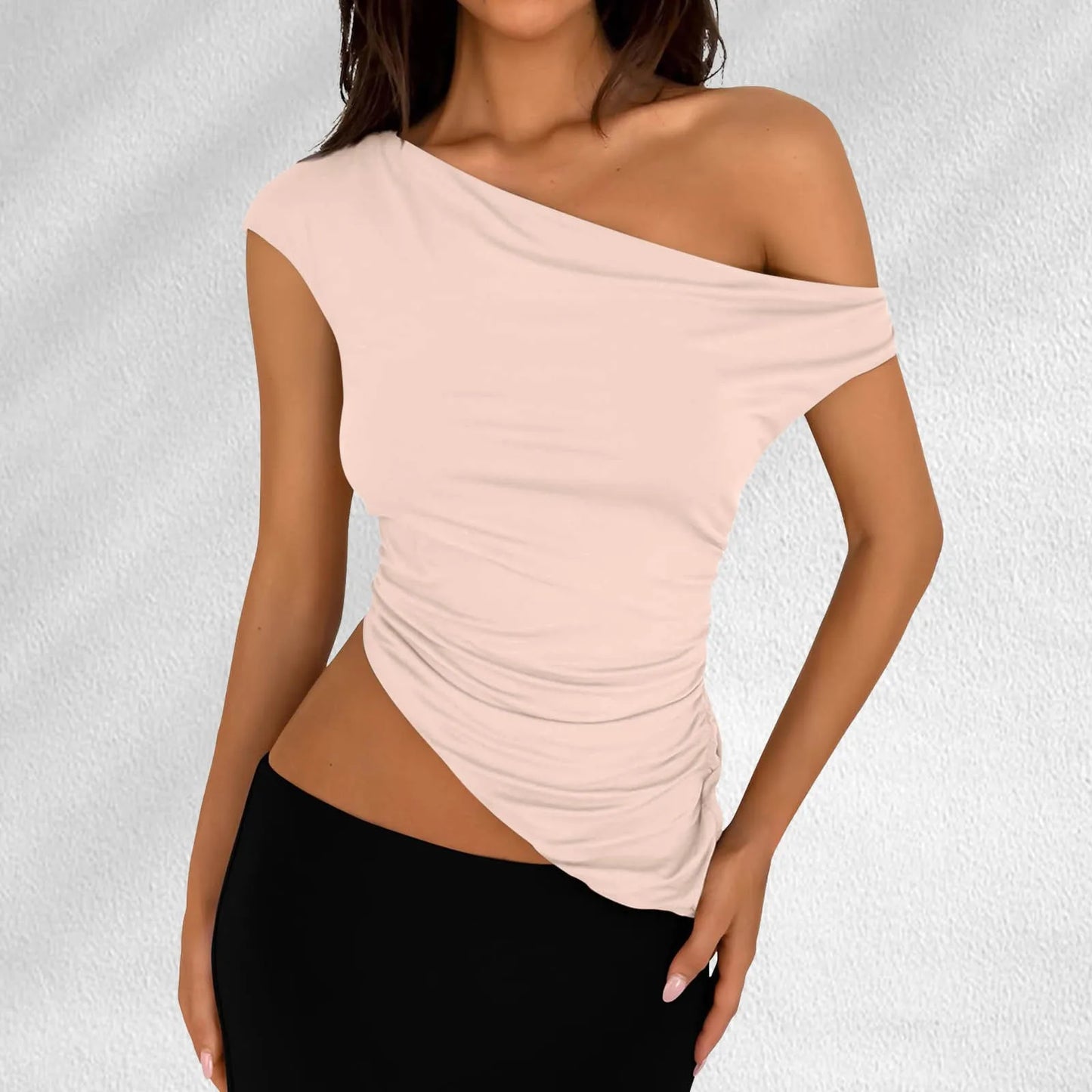 Off Shoulder T-Shirts Vest