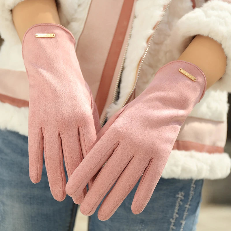 Suede Gloves for Women