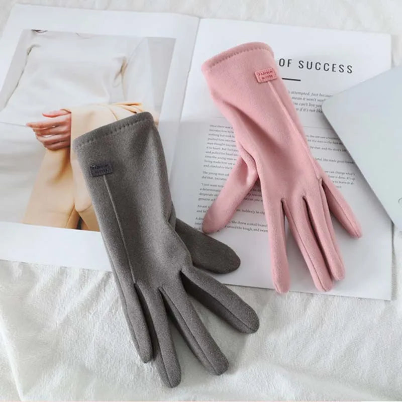 Autumn Winter Velvet Warm Gloves