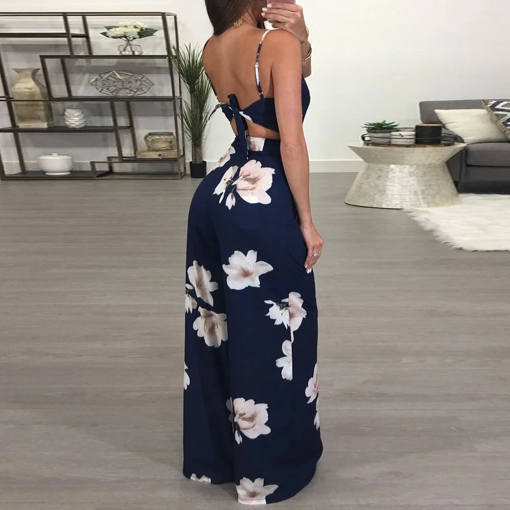 Floral Printed Sling Jumpsuit