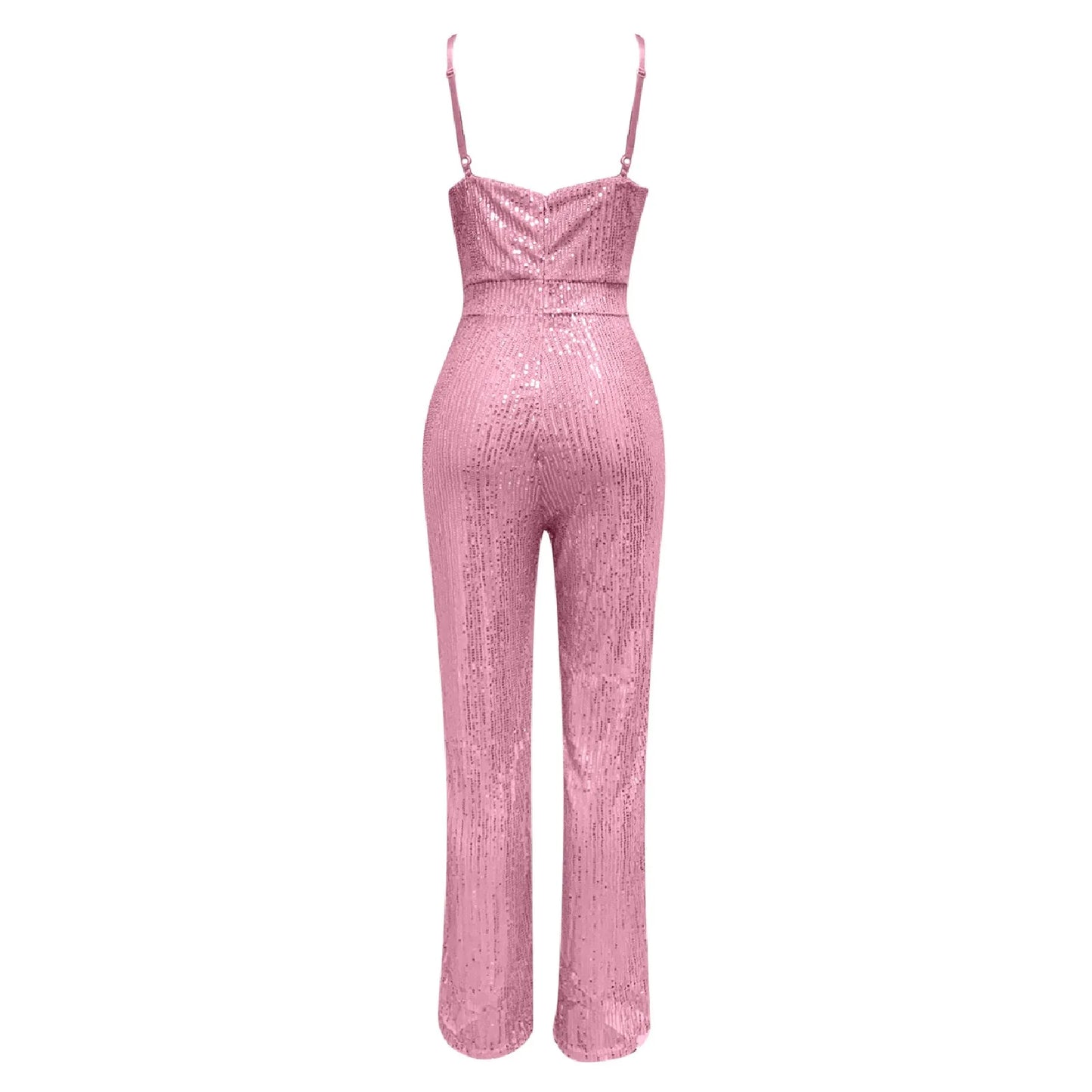 Deep V Sexy Jumpsuit Trousers