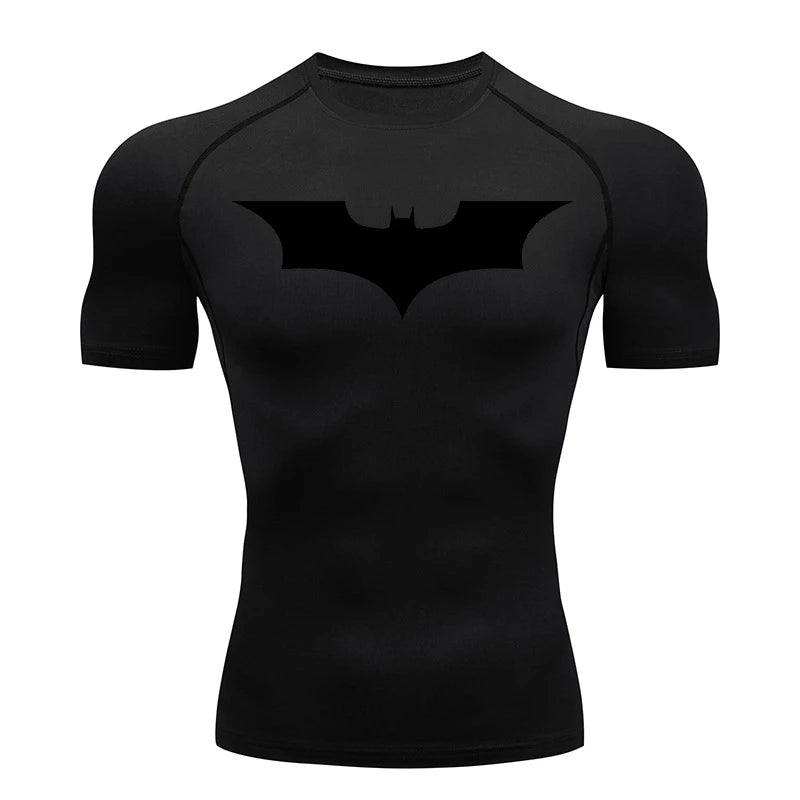 Bat Print Compression Shirts Shirt