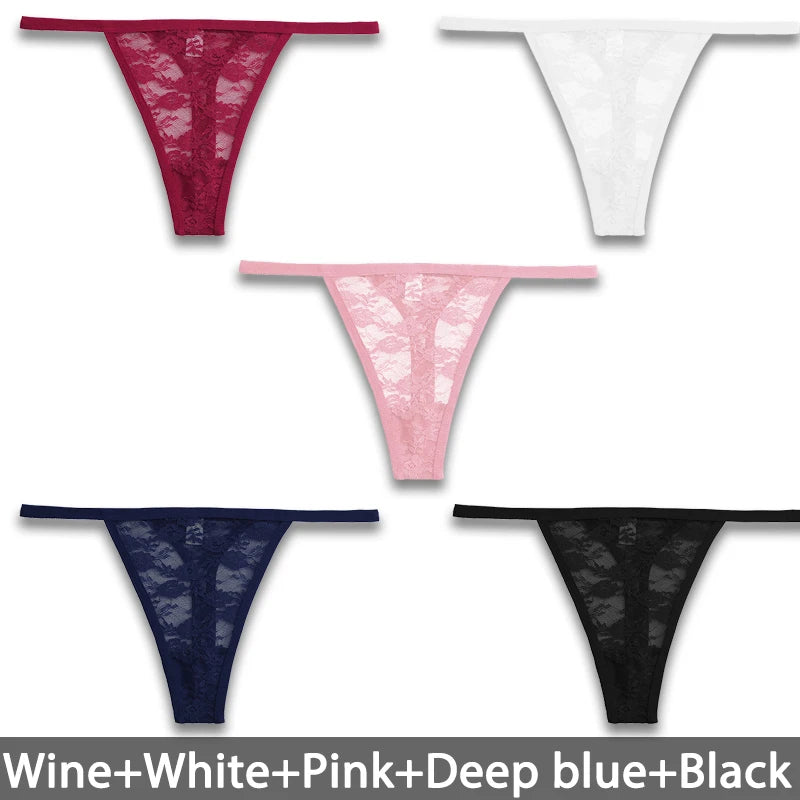 5Pcsset Underwear Lace Panties