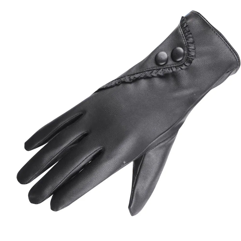 Soft Leather Gloves for Winter