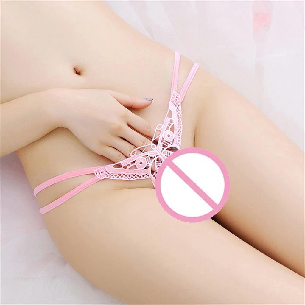 Ladies Lace Lingerie Thongs Pants