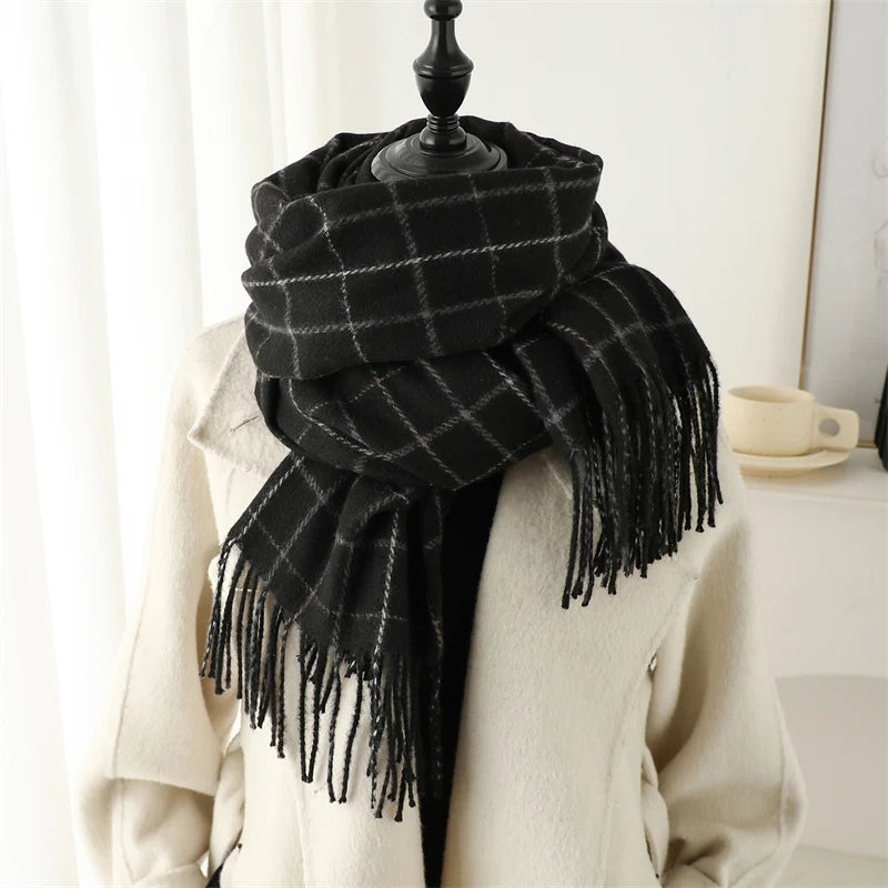 Women's Warm Cashmere Blanket Scarf