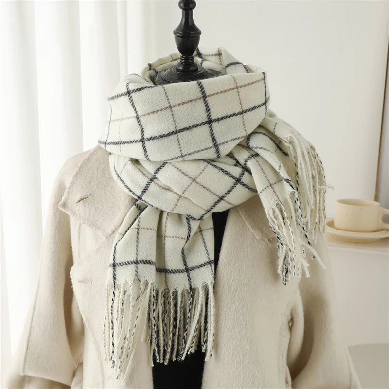 Women's Warm Cashmere Blanket Scarf
