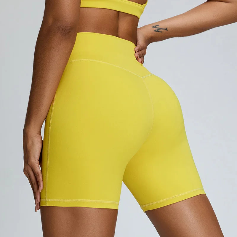 Seamless Buttock Lift Sports Shorts