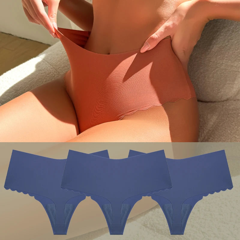 3Pcs Seamless Ruffles Panties