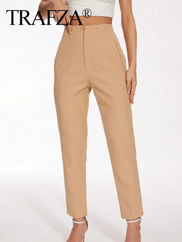 Women's Solid Trousers