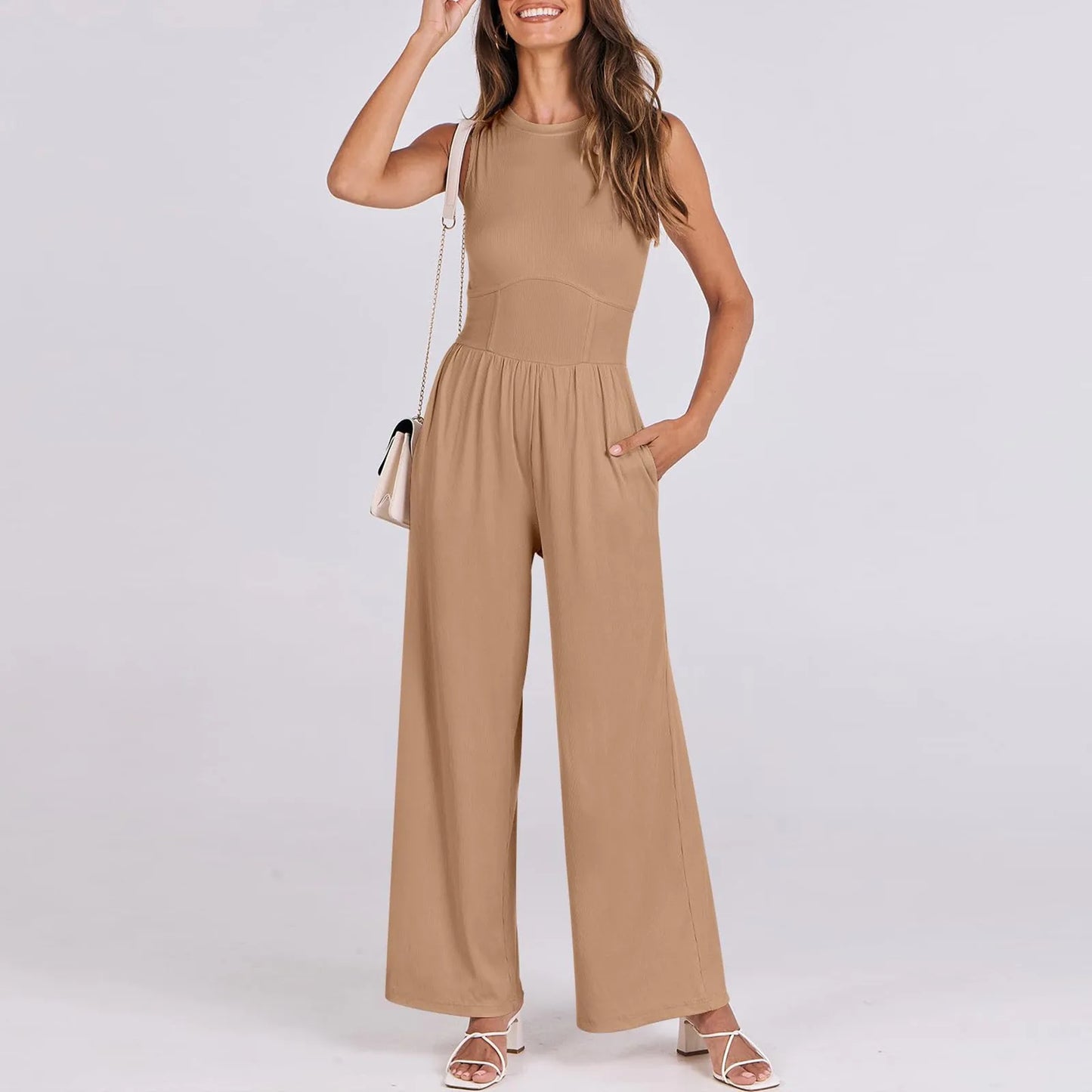 Luxury Sleeveless One Piece Jumpsuits