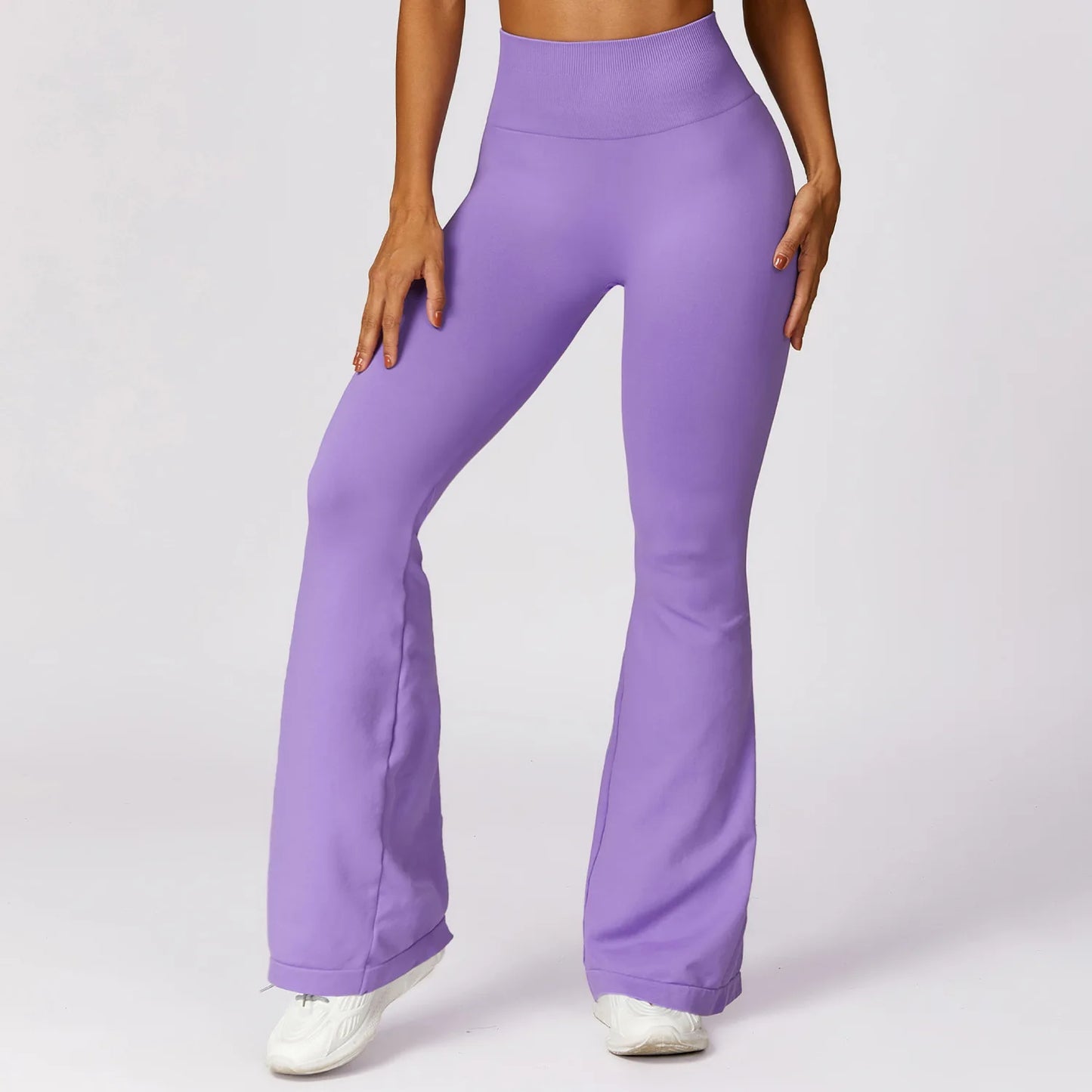 Seamless Flared Leggings Scrunch Pants