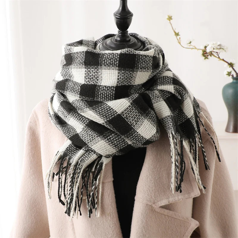 Women's Warm Cashmere Blanket Scarf