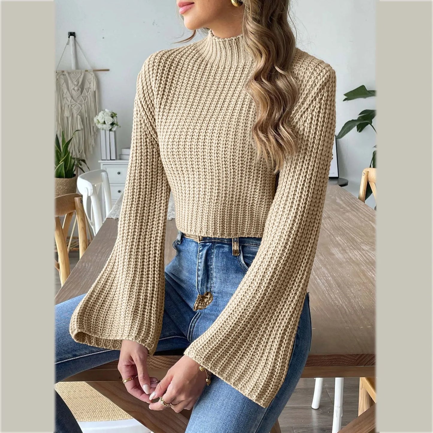 Short Crop Top Sweater