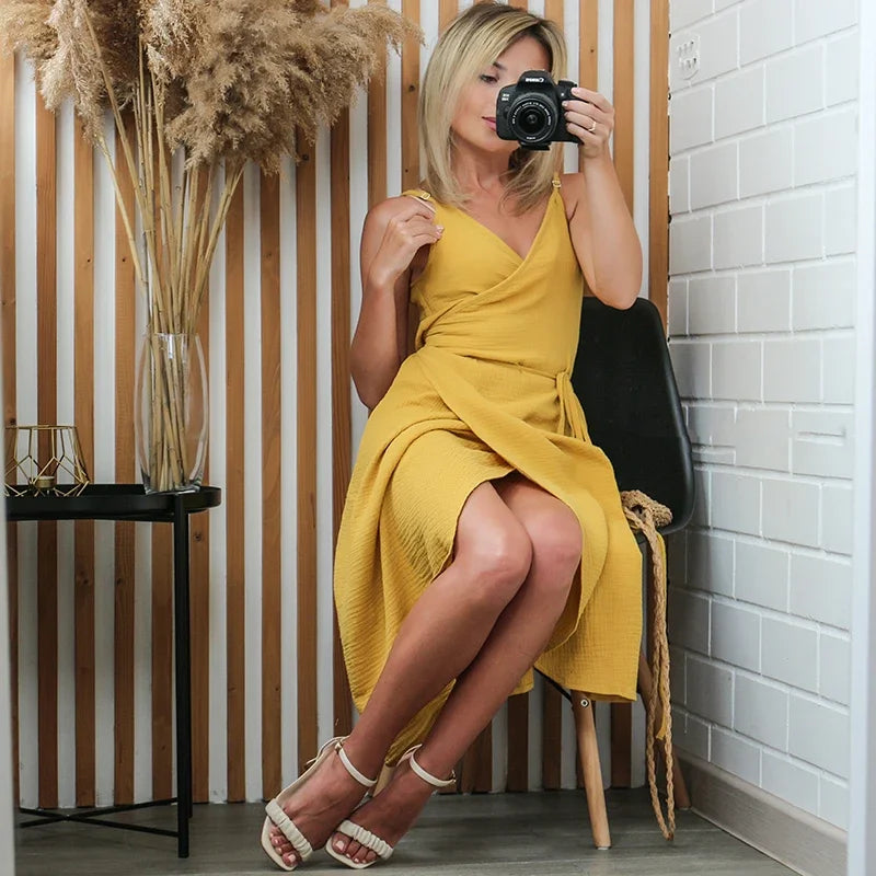 Summer Sleeveless Maxi Dress