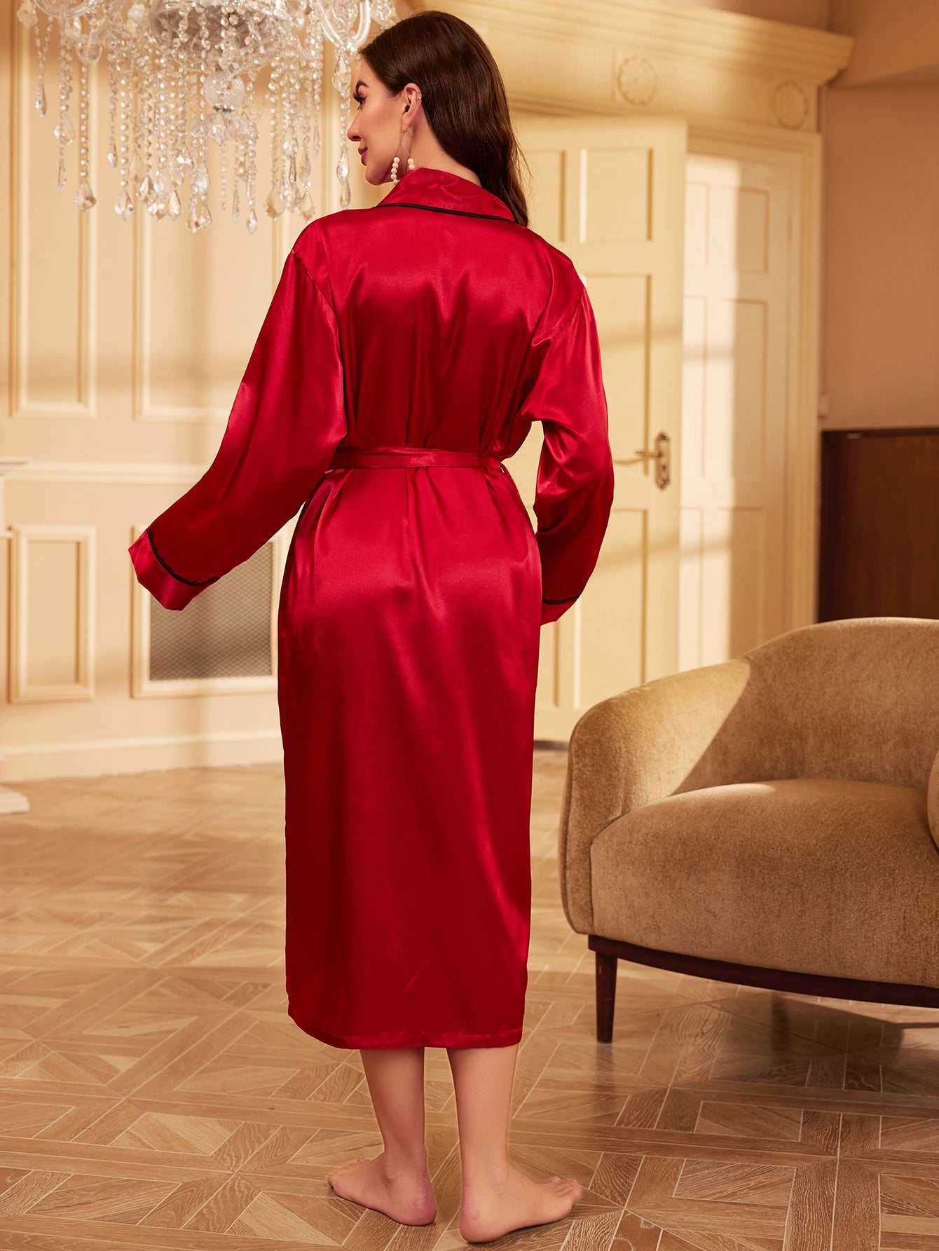 Simple Satin Night Robe
