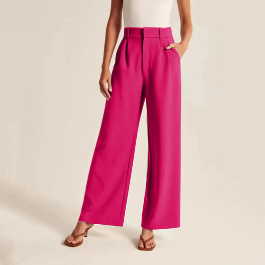 Elegant High Waist Trousers