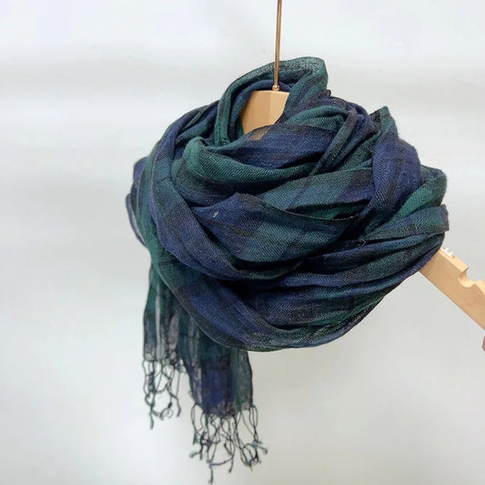 Breathable 100% Linen Scarf