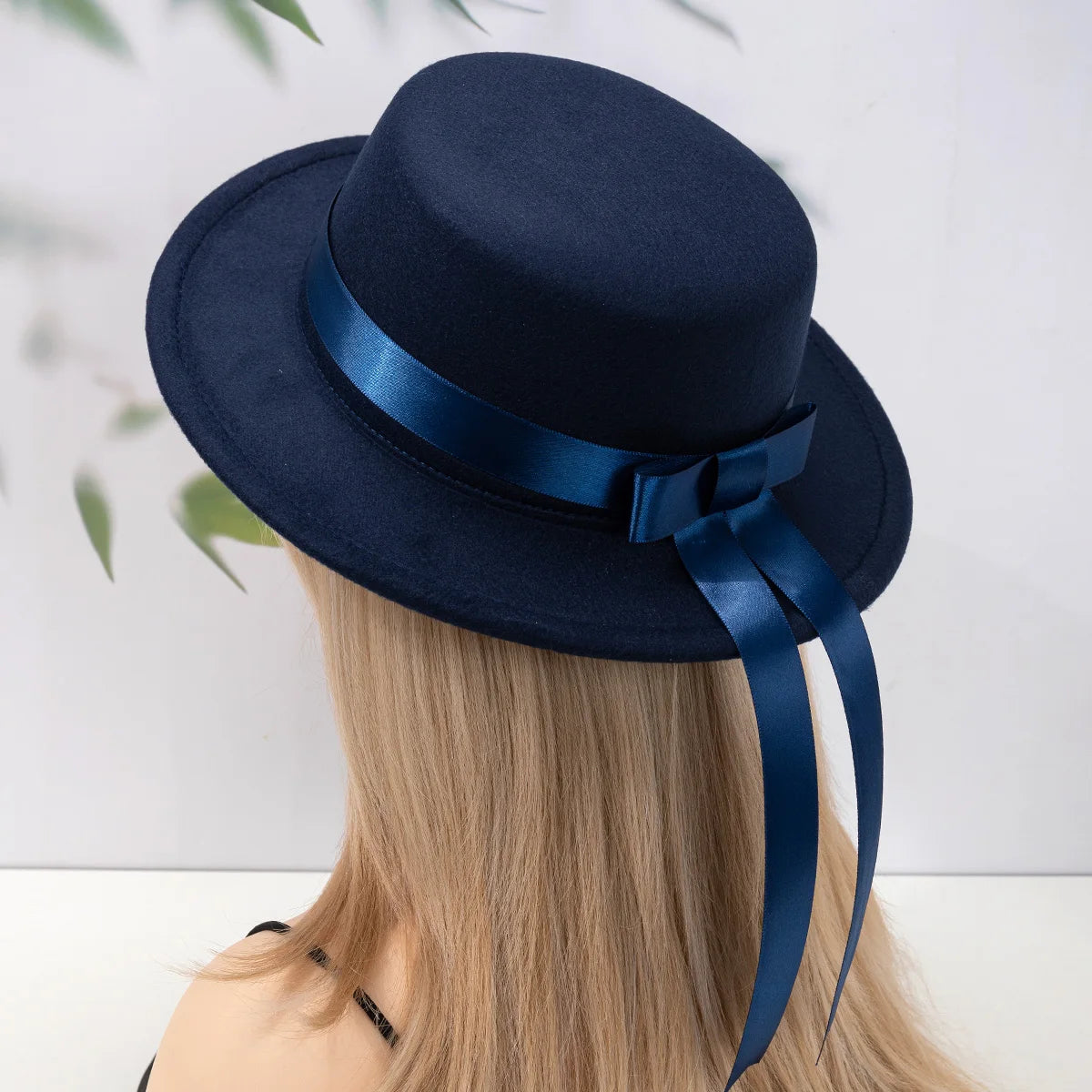 Women's Elegant Flat Top Hat