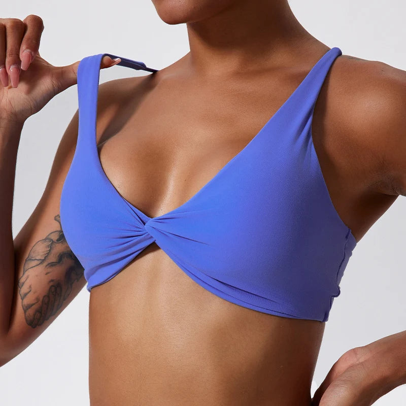 Sports Bra Shockproof Push Crop Top