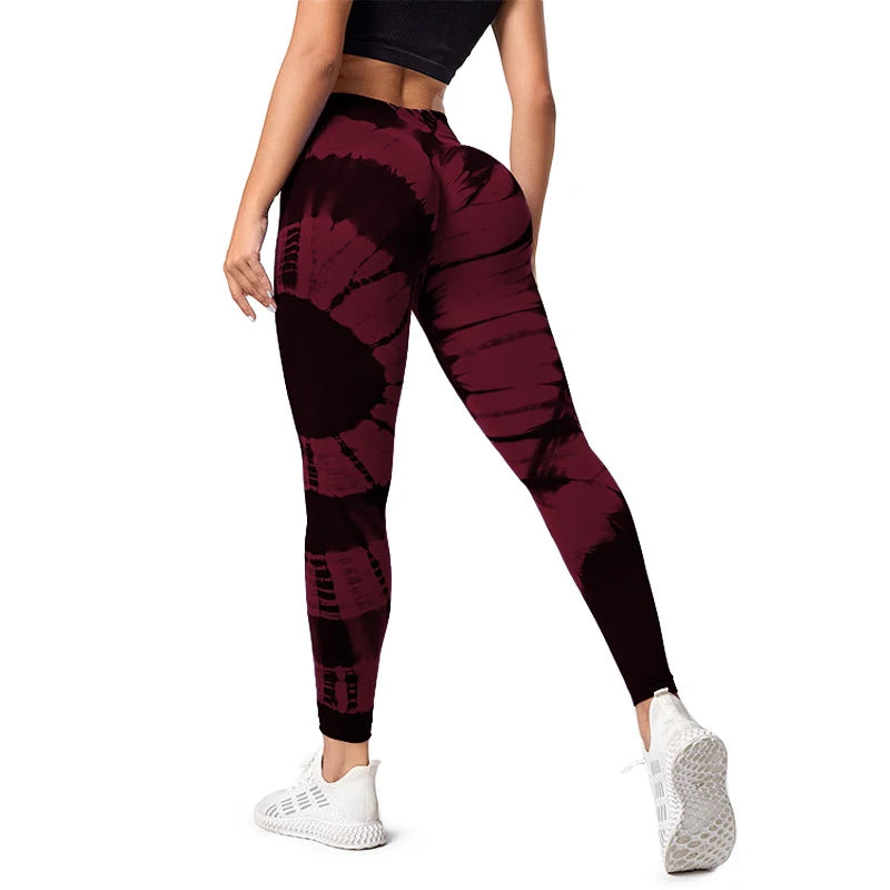 Tie-Dye Seamless Yoga Leggings Pants