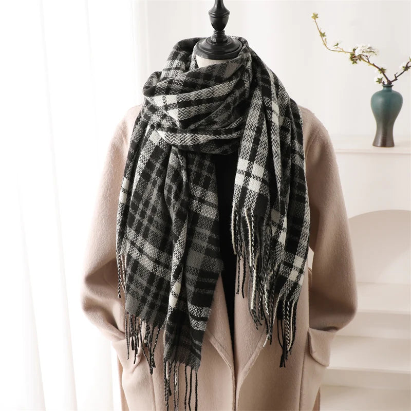 Women's Warm Cashmere Blanket Scarf