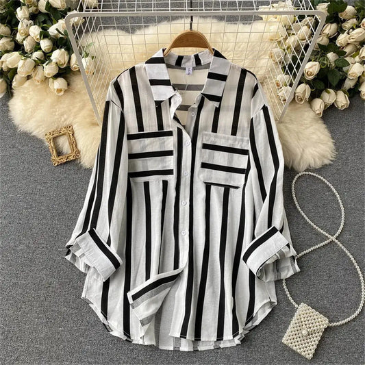 Vintage Black And White Shirt